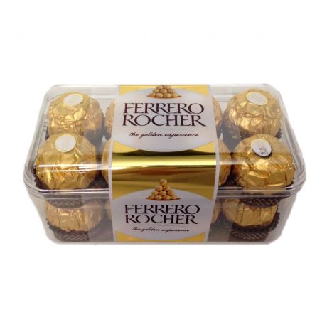 شکلات شیری با مغز فندق FERRERO ROCHER بسته 16 عددی