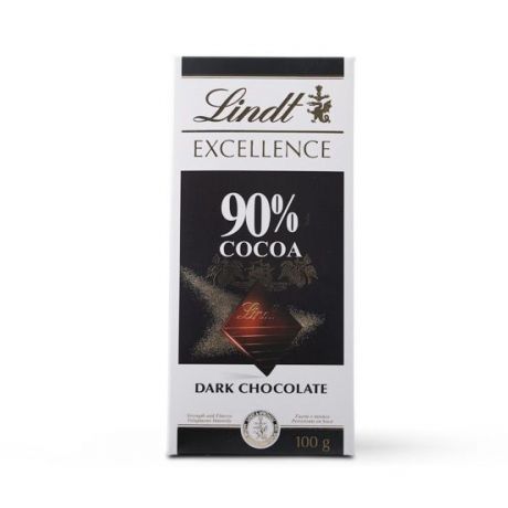 شکلات تخته‌ای تلخ 90 درصد لینت مدل DARK CHOCOLATE مقدار 100 گرم