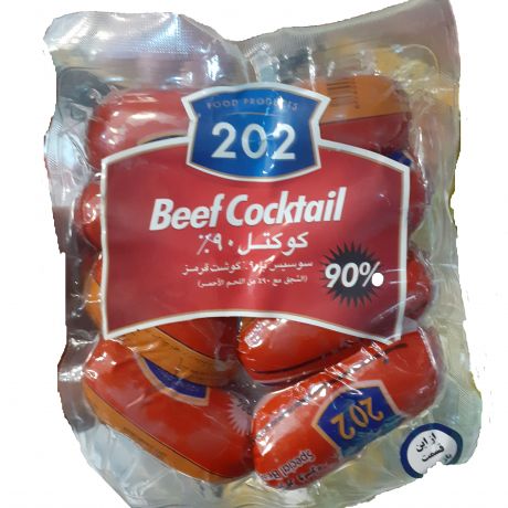 سوسیس کوکتل با 90 درصد گوشت قرمز 202