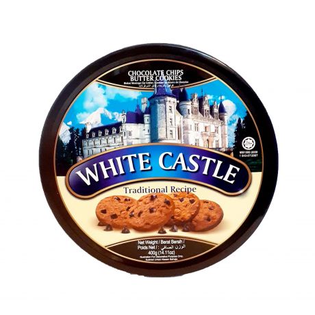 کوکی شکلاتی جعبه فلزی WHITE CASTLE وایت کاستل 140 گرم