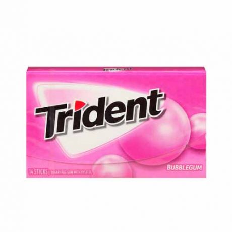 آدامس بادکنکی تریدنت Trident بدون قند بسته 14 عددی