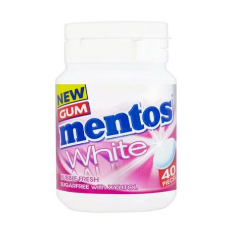 آدامس بادکنکی mentos منتوس وایت بسته 40 عددی