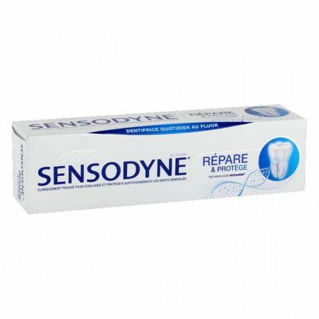 خمیر دندان نعنایی Sensodyne سنسوداین مدل Repair & Protect حجم 75 میل