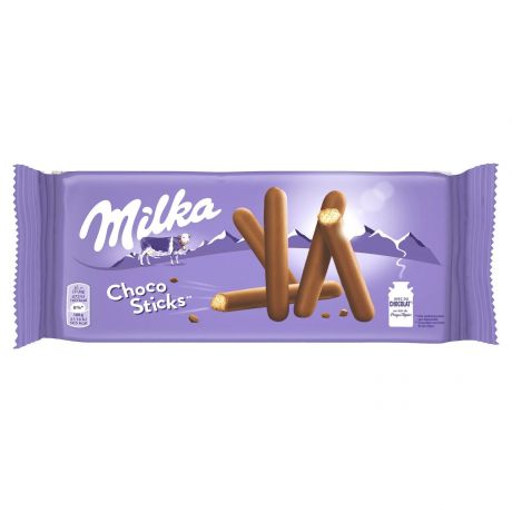 بیسکویت Choco Sticks میلکا milka حجم 144 گرم