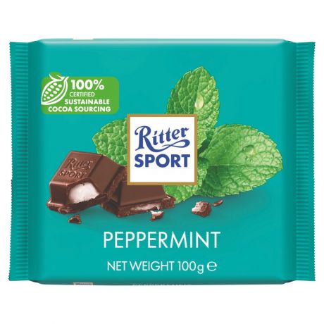 شکلات ریتر اسپرت Ritter Sport مدل Peppermint حجم 100 گرم