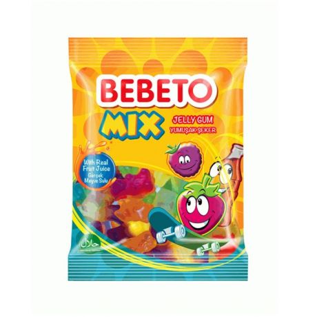 پاستیل ببتو Bebeto مدل Mix حجم 80 گرم