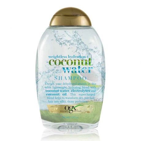 شامپو او جی ایکس Ogx ( بدون سولفات ) مدل Coconut Water حجم 385 میلی لیتر