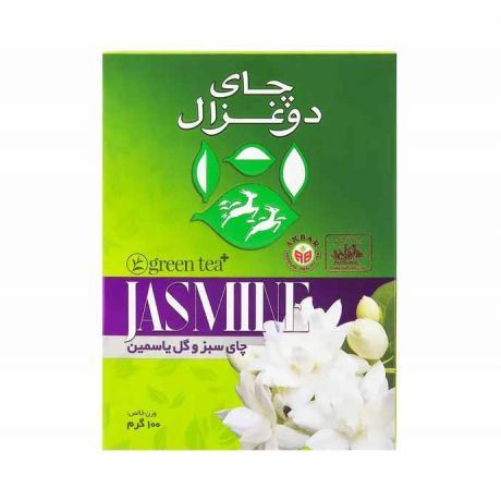 چای سبز و گل یاسمین دوغزال (معطر) 100 گرم