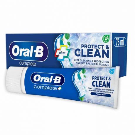 خمیر دندان اورال بی Oral B کامپلت مدل Protect & Clean حجم 75 میل