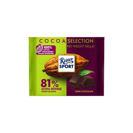 شکلات 81 درصد ریتر اسپرت Ritter Sport حجم 100 گرم