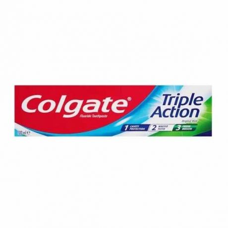 خمیر دندان کلگیت Colgate مدل Triple Action سه کاره 100 میل