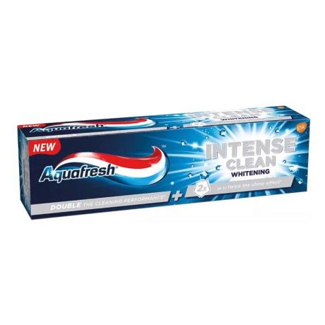 خمیر دندان سفید کننده آکوا فرش Aquafresh مدل Intense Clean Whitening حجم 75 میل