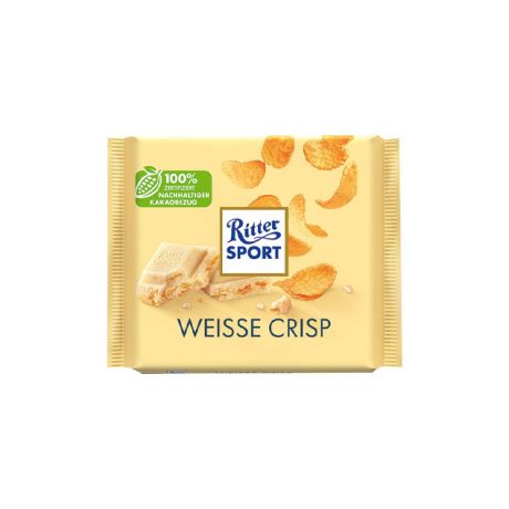 شکلات شیری ریتر اسپورت WEISS +CRISP حجم 100 گرم