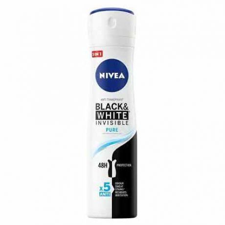 اسپری ضد تعریق نیوآ Nivea مدل Invisible Black & White Pure حجم 150 میل