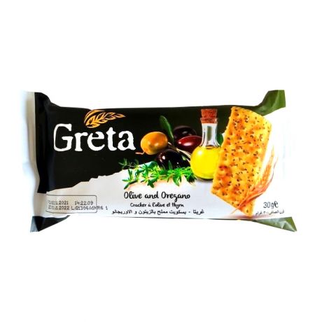 بیسکویت زیتون و پونه کوهی Greta گرتا 30 گرم