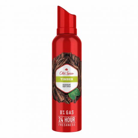 اسپری دئودورانت بدن الد اسپایس Old Spice مدل Timber حجم 140 میل