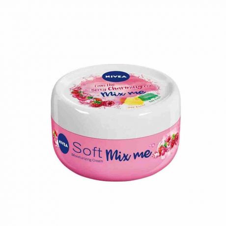 کرم کاسه ای مرطوب کننده نیوآ سافت Nivea Soft رایحه Berry حجم 100 میل