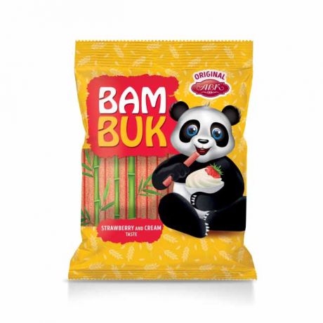 چوب شیرین بامبوک Bam Buk با طعم کرم توت فرنگی 200 گرم