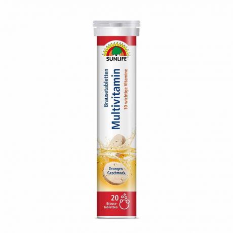 قرص جوشان مولتی ویتامین Multivitamin سان لایف Sunlife بسته 20 عددی