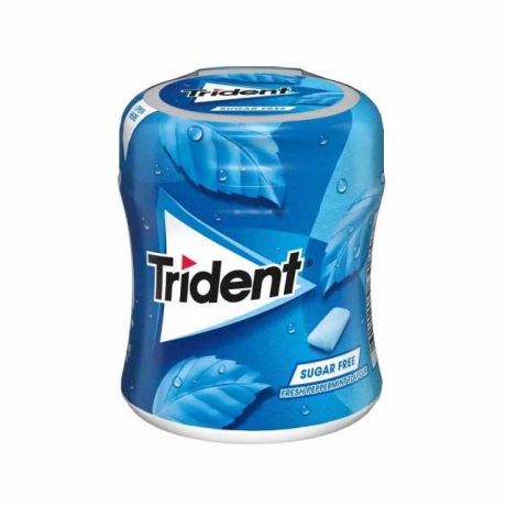 آدامس نعنا تند بدون شکر تریدنت Trident حجم 82 گرم