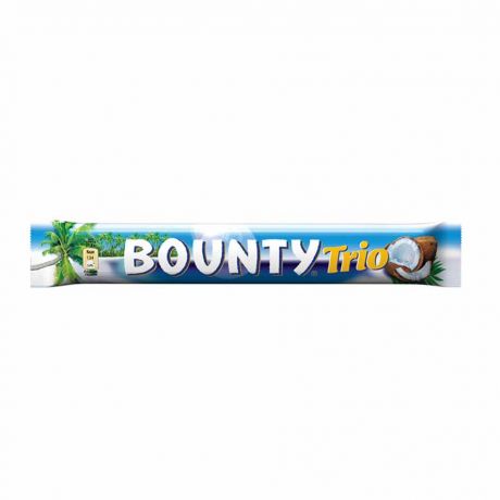 شکلات نارگیلی بونتی تریو Bounty Trio حجم 82 گرم بسته 3 عددی