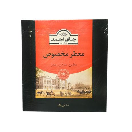 چای سیاه کیسه ای معطر احمد بسته 100 عددی