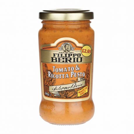  سس پستو گوجه ریکوتا Tomato & Ricotta Pesto فلیپو بریو Filippo Berio حجم 190 گرم