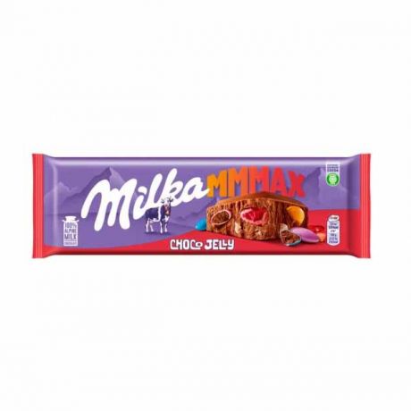 شکلات تخته ای اسمارتیز ژله ای میلکا milka حجم 250 گرم