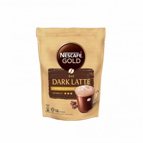 کافی میکس لاته دارک 3 در 1 نسکافه گلد Nescafe Gold بسته 12 عددی 34 گرم