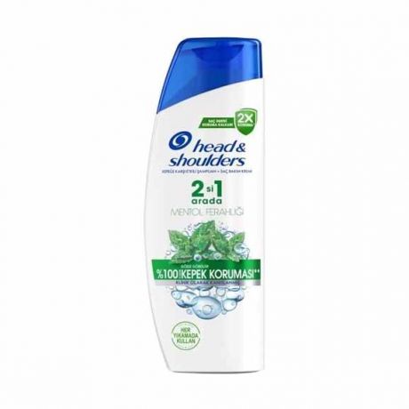 شامپو ضد شوره 2 در 1 سر و نرم کننده نعنایی هد اند شولدرز head & Shoulders حجم 330 میل