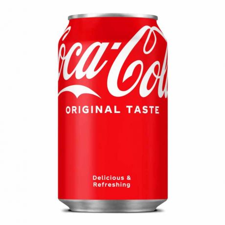 نوشابه قوطی اورجینال کوکا Coca Cola حجم 330 میل