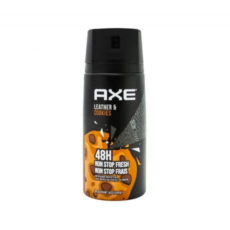 اسپری بدن دئودورانت آکس Axe مدل Leather & Cookies حجم 150 میل