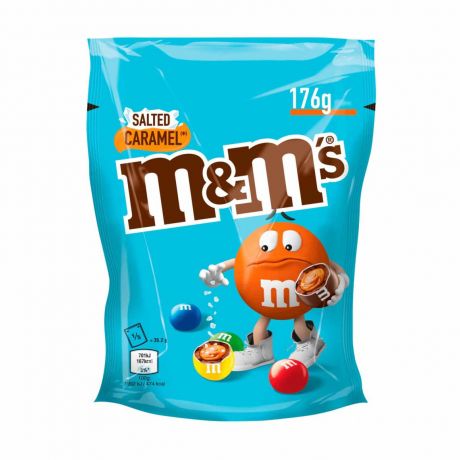 اسمارتیز کارامل نمکی ام اند ام m&ms حجم 176 گرم