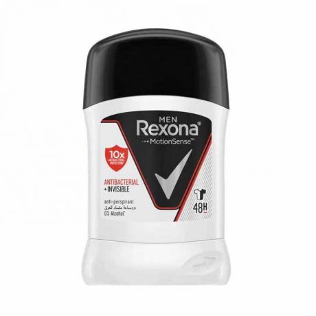 استیک ضد تعریق رکسونا Rexona مدل Antibacterial invisible حجم 40 گرم 