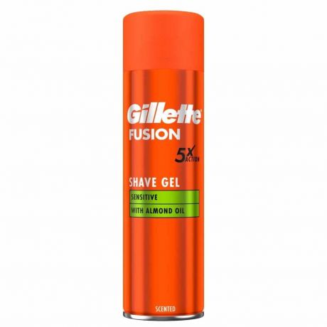 ژل اصلاح Gillette ژیلت مدل فیوژن Sensitive حجم 200 میل