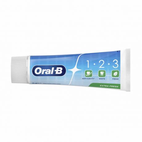 مسواک 1.2.3 اورال بی Oral B مدل Extra Fresh حجم 75 میل