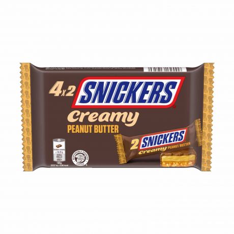 شکلات کرمی کره بادام زمینی اسنیکرز Snickers بسته 4 عددی