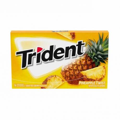 آدامس تریدنت Trident (بدون شکر) با طعم آناناس بسته 14 عددی