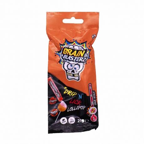 آبنبات ترش لولی پاپ Brain Blasterz حجم 18 گرم (طرح رنگ تصادفی)