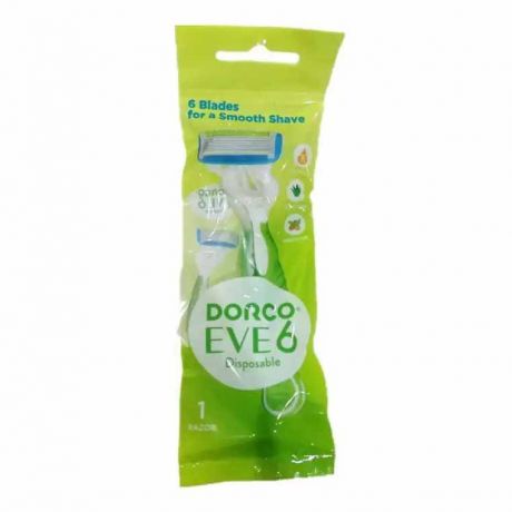 خودتراش تکی 6 لبه زنانه حاوی آلوئه ورا دورکو Dorco 