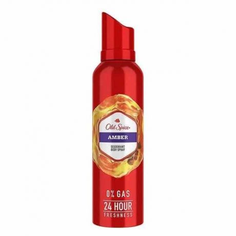 اسپری دئودورانت بدن الد اسپایس Old Spice مدل Amber حجم 140 میل