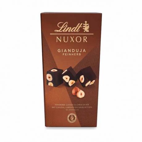 شکلات جعبه ای دارک طعم فندق لینت Lindt مدل Gianduja Feinherb حجم 193 گرم 