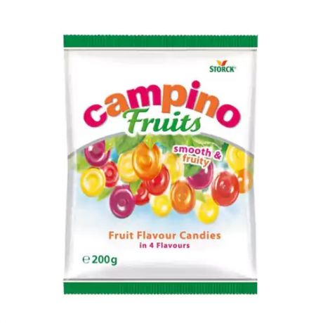 آبنبات اشتورک Storck کامپینو Campino مدل Smooth & Fruity حجم 200 گرم