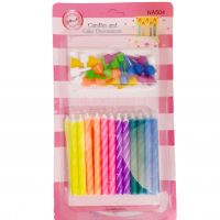 شمع تولد پایه دار بسته 24 عددی