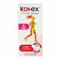 تامپون کوتکس Kotex مدل Super بسته 16 عددی