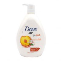 شامپو بدن داو Dove پمپی مدل go Fresh با رایحه هلو شیرین و زنجبیل سفید 1000 میلی لیتر