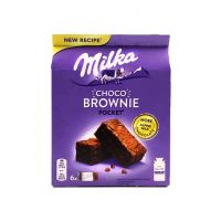 کیک شکلاتی قهوه ای milka میلکا بسته 6 عددی