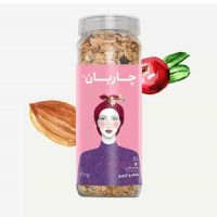 موسلی بادام و کرنبری شیشه ای چاربان 380 گرم