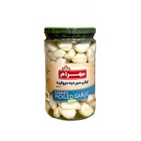 کنسرو ترشی سیر حبه مروارید مهرام 680 گرم