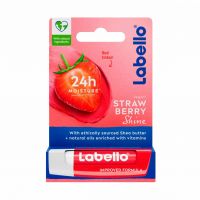 بالم لب مرطوب کننده رنگی لابلو Labello مدل Strawberry (توت فرنگی) 4 گرم